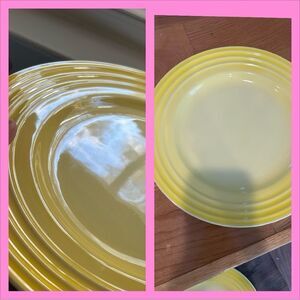 2 LE CREUSET Soleil 12” Dinner Plate plates SET OF 2